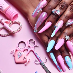 Unhas da Barbie A Tendência Barbiecore para Nossas Unhas