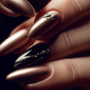 Unhas-elegantes-com-detalhes-metálicos