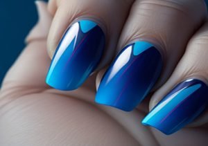 Tendências-de-Unhas-Decorada-Azul-Efeito-Ombré-Azul