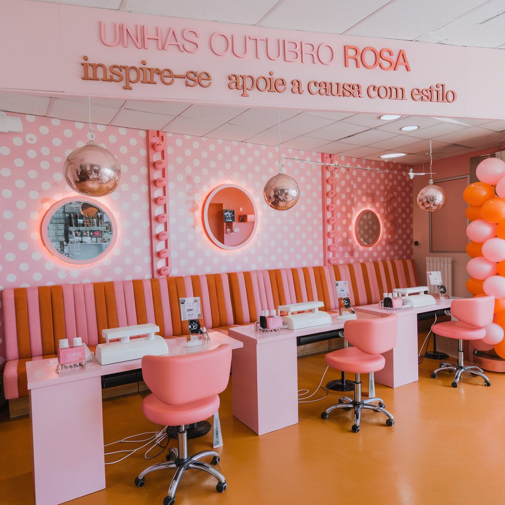 Unhas Outubro Rosa